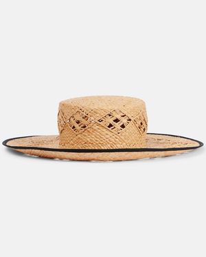 LORO PIANA Woven Straw bucket Sun Hat trim 0400020368721_GOLDENCORD?wid=  main image 3