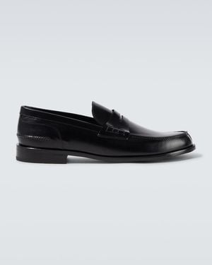 Brioni Leather Loafers - Black