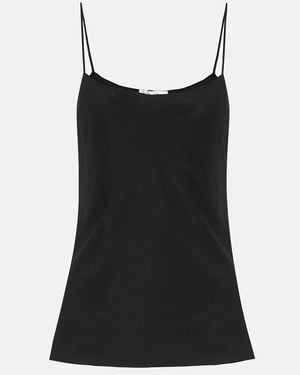 The Row Biggins Stretch-Satin Camisole - Black