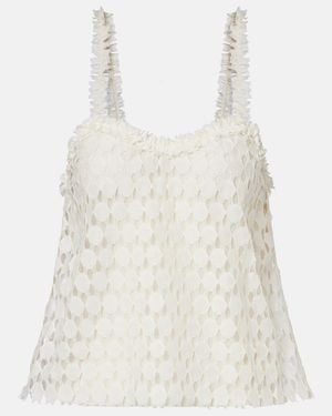 Ulla Johnson Francoise Lace Cotton-Blend Top - White