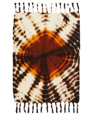 Jil Sander Tie-Dye Mohair-Blend Blanket - Metallic