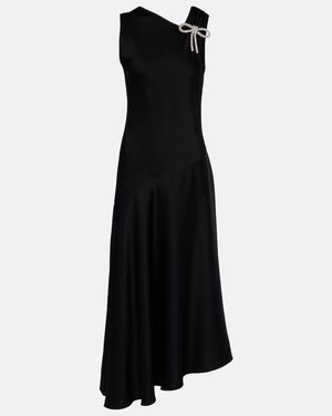 Jil Sander Embellished Midi Dress - Black