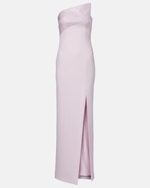 Roland Mouret Ruffled Strapless Gown - Pink