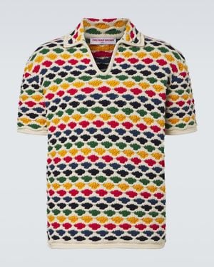 Orlebar Brown Batten Crochet Cotton Bowling Shirt - Multicolour