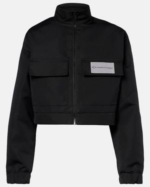 Balenciaga Chaqueta Deportiva Cropped De Faya - Negro
