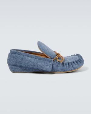 JW Anderson Denim Moccasins - Blue
