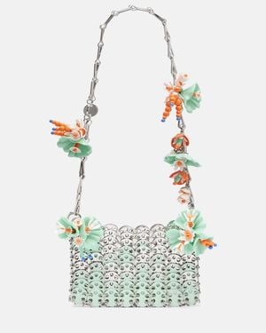 Rabanne Sac A Main Small Embellished Shoulder Bag - White