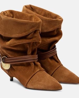 Isabel Marant Edrika Suede Ankle Boots - Brown