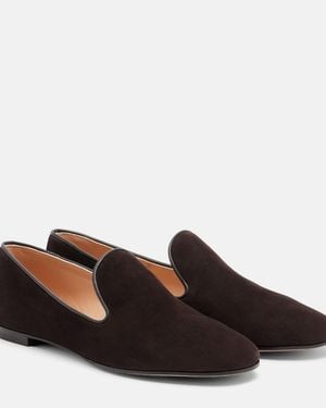Gianvito Rossi Mocasines De Ante - Marrón