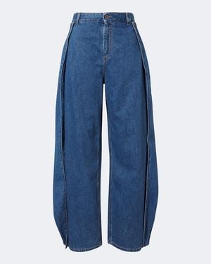 Loewe Jeans A Gamba Larga - Blu
