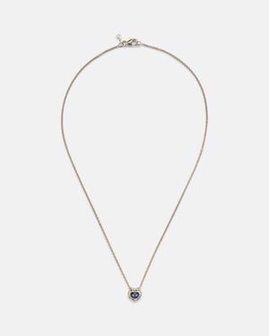 Octavia Elizabeth 18Kt Necklace With Sapphire - White
