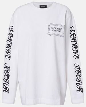 Simone Rocha Printed Cotton Jersey Top - White