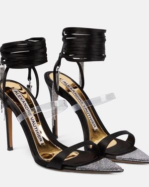 Alexandre Vauthier Metafisico 105 Crystal-Embellished Sandals - Black