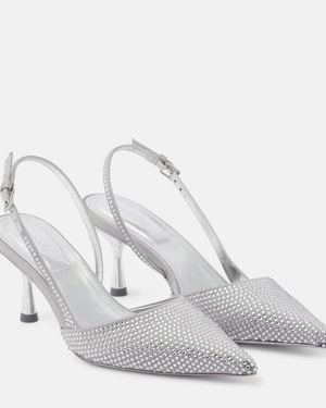 Jonathan Simkhai Dylan Embellished Slingback Court Shoes - White