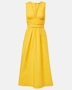 Heidi Klein Mimosa Cotton Midi Dress - Yellow