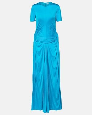 Loewe Maxikleid Aus Jersey - Blau