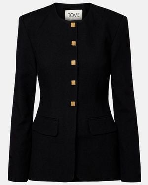 TOVE Moya Virgin Wool Blazer - Black
