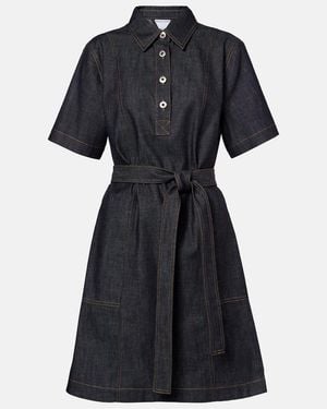Bottega Veneta Denim Minidress - Black
