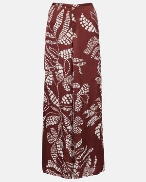 Poupette Pantalones Anchos Clea Estampados - Rojo