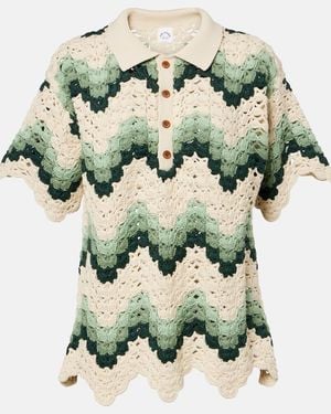The Upside Tidal Sagra Cotton Crochet Top - Green