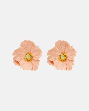 Jennifer Behr Demetria Floral Earrings - Pink