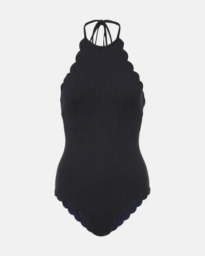 Marysia Swim Mott Reversible Scalloped Swimsuit - Blue