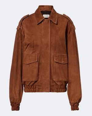 Arma Halti Suede Blouson Jacket - Brown