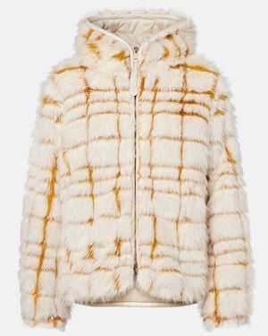 Moncler Pluvier Checked Jacket - Natural