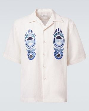 Commas Embroidered Shirt - White