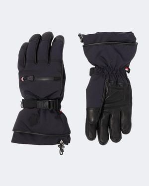 Moncler Skihandschuhe Mit Leder - Schwarz
