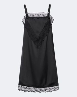 Simone Rocha Lace-Trimmed Minidress - Black
