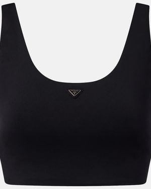 Prada Cropped Top - Black