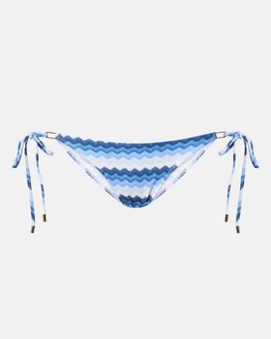 Melissa Odabash Cancun Chevron Bikini Bottoms - Blue