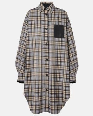 Loewe Reversible Wool And Cashmere Coat - Grey