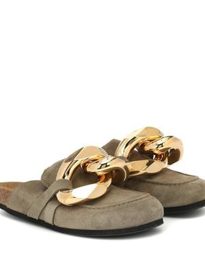JW Anderson Slippers De Ante Adornados - Verde