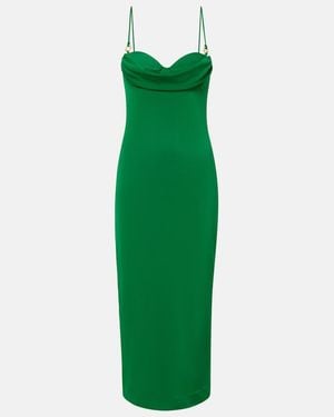 Rebecca Vallance Erin Draped Jersey Cocktail Dress - Green