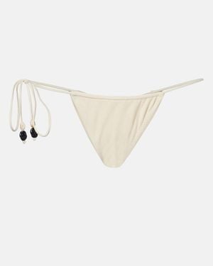 SAME Beaded Bikini Bottoms - Natural