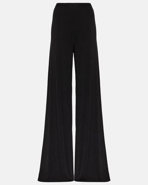 Rick Owens Lilies High-Rise Wide-Leg Pants - Black