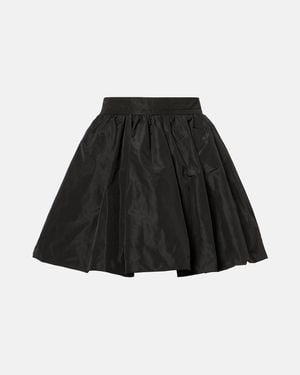 Patou Bubble Faille Miniskirt - Black