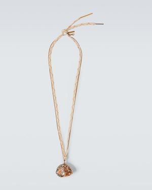 Dries Van Noten Charm Necklace - White