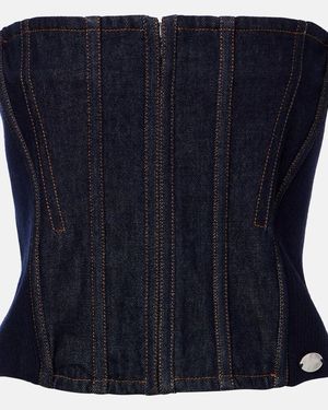 Jean Paul Gaultier Denim Corset - Blue