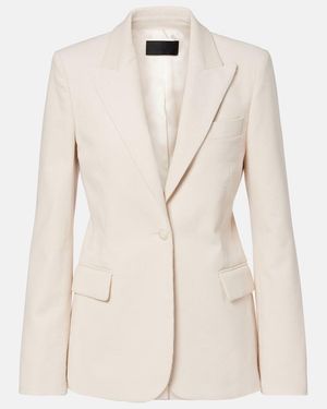 Nili Lotan Marshal Cotton Corduroy Blazer - Natural