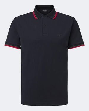 Gucci Cotton-Blend Pique Polo Shirt - Blue