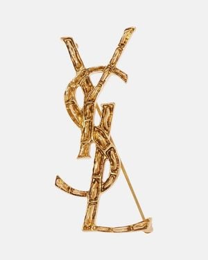 Saint Laurent Brosche Opyum Ysl - Mettallic