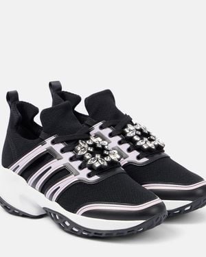 Roger Vivier Viv Run Mesh Trainers - Black