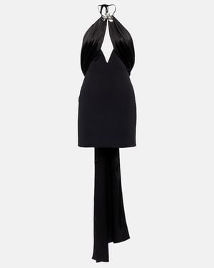 David Koma Embellished Halter-Neck Minidress - Black