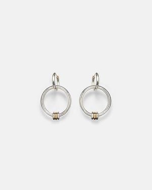 Spinelli Kilcollin Sirius Versa Sterling And 18Kt Hoop Earrings - Metallic