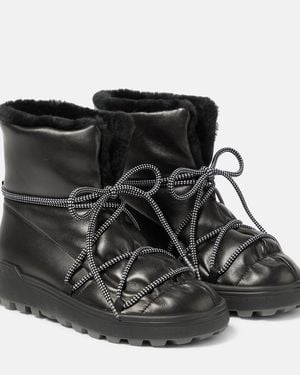 Bogner Chamonix Leather Ankle Boots - Black