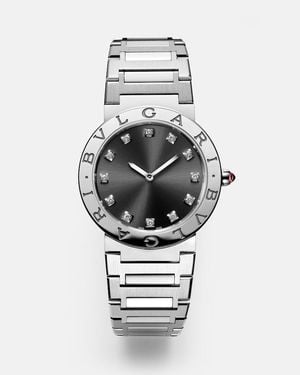 BVLGARI Lady Watch With Diamonds - Metallic