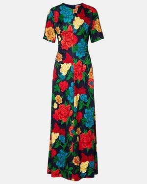 La DoubleJ Angelica Floral Maxi Dress - White